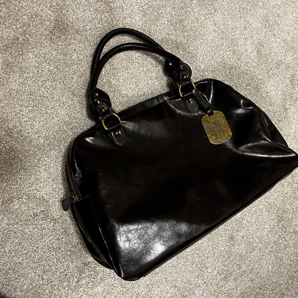 NEW! Aldo Purple/Plum purse/messenger/laptop bag - vegan leather